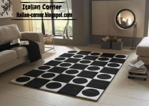 carpet models modern italian carpet, modern rug chess carpet black and white model CJDBOMW