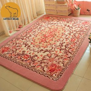 Carpet rug 100% polyester 2016 top quality stylish cutting floral rug carpet DZVNIJK