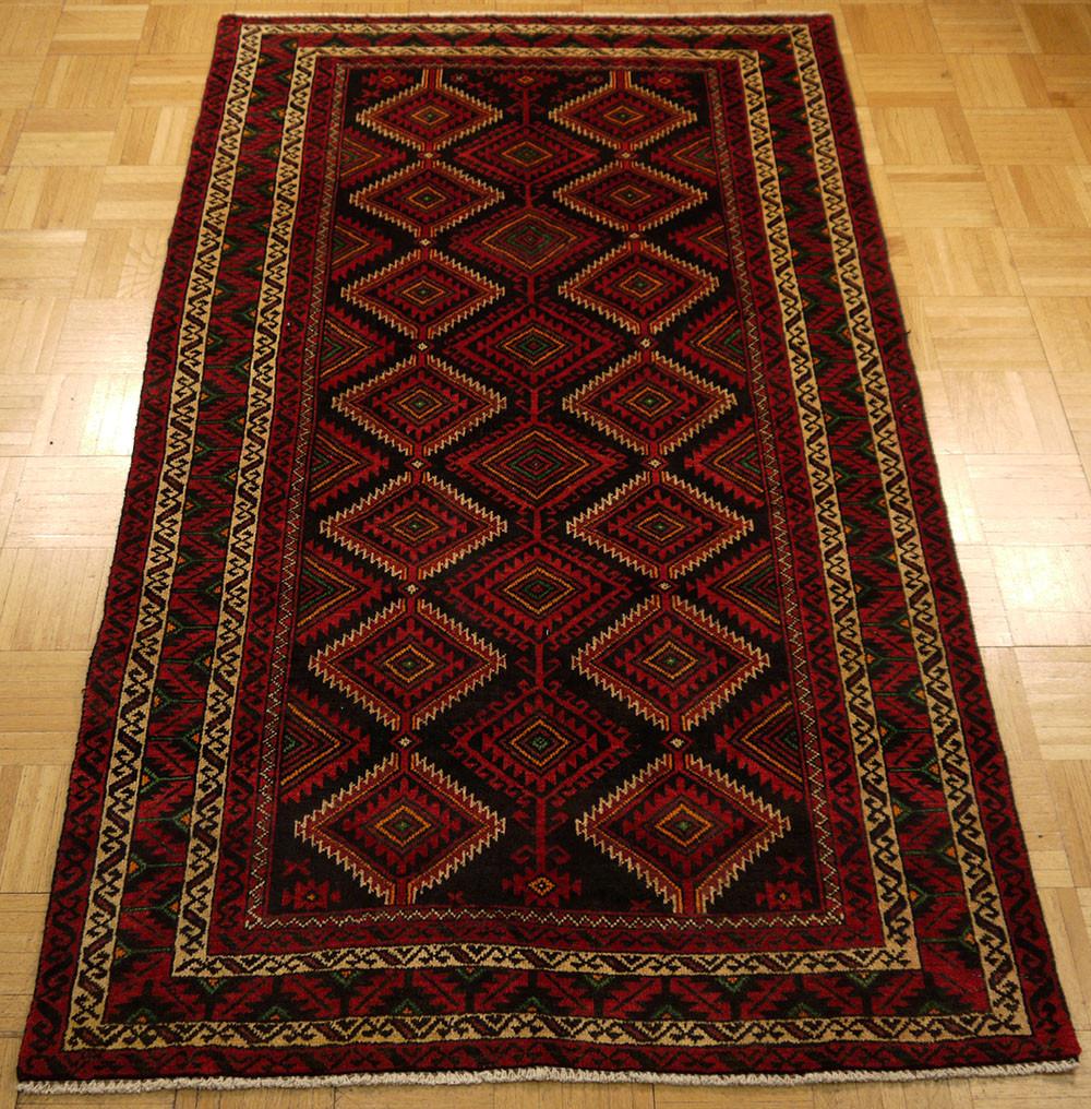 Carpet rug 16870-balutch hand-knotted/handmade persian rug/carpet tribal/nomadic -  babaku0027s oriental carpets LYDVUTA
