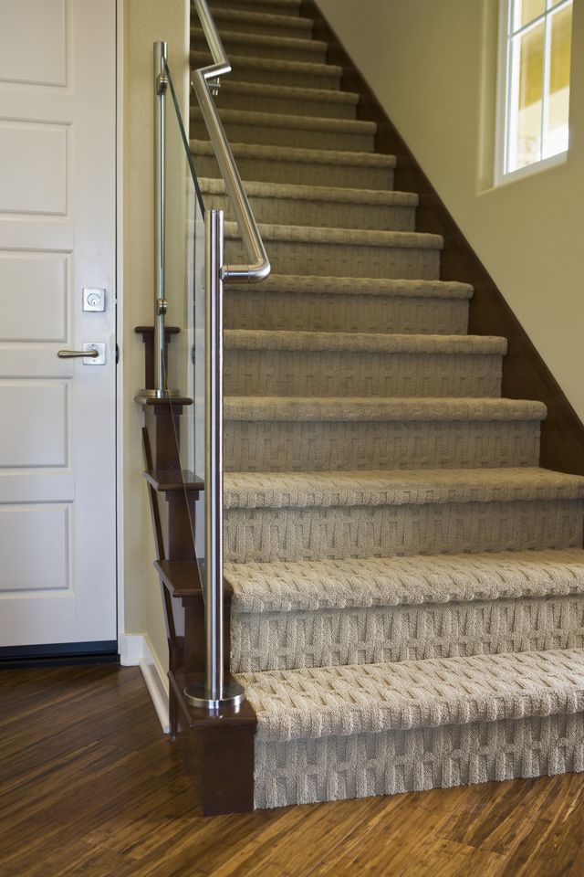 Carpeting stairs stunning carpet for stairs 8 modern staircases featuring carpet:  contemporary basketweave pattern HEMGBXL