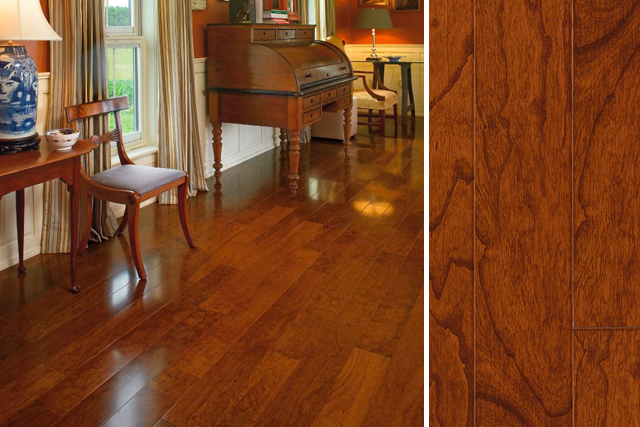 cherry hardwood flooring distinctive cherry wood flooring in the living room - cherry engineered  hardwood TAKYKSP