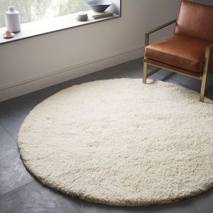 Circle rugs darby wool shag rug - round | west elm EGWHSIN