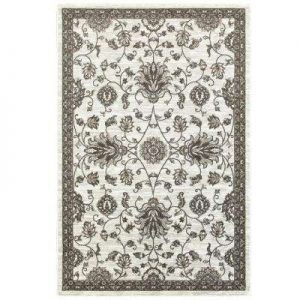 classic white rugs adana white/brown 5 ft. x 7 ft. vibrant indoor area rug BBTNRLT