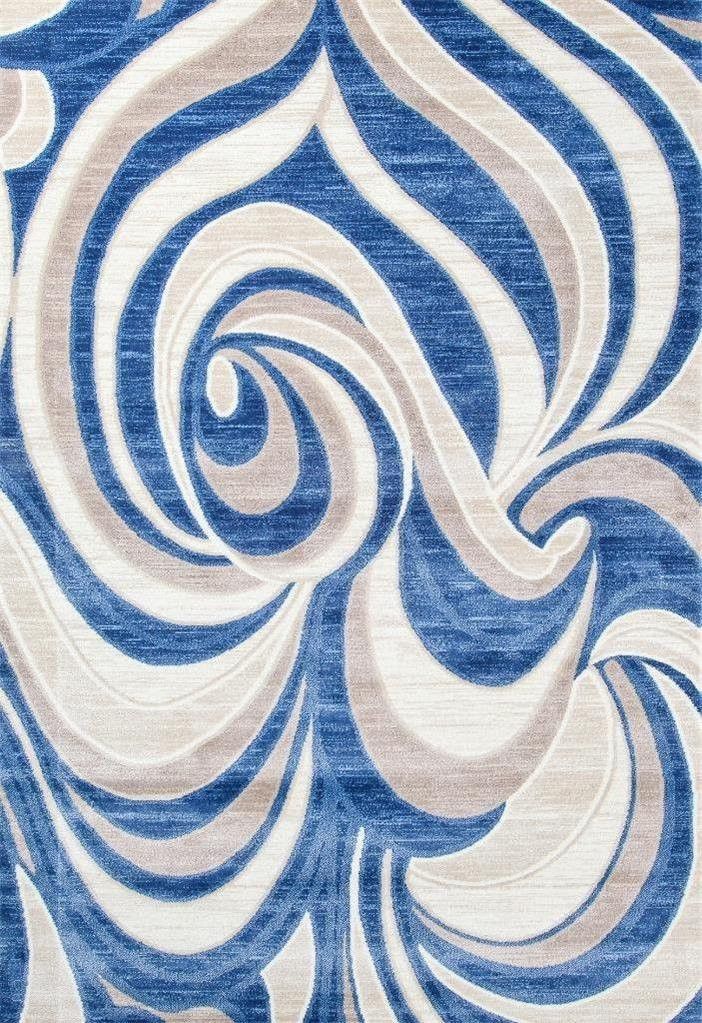 Clearance area rugs 4695 blue contemporary area rugs CUIPZWI