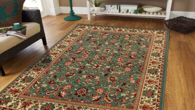 Clearance rugs amazon.com: large area rug oriental carpet 8x11 living room rugs 8x10 green EMDKENW