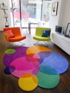 colourful area rug love the colors and style of this rug. bubbles square - contemporary modern BYGBKYU