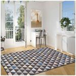 Contemporary affordable rugs superior pastel aztec collection area rug, 6mm pile height with jute  backing, CYZBZCQ