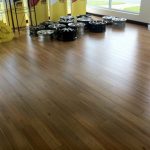 Contemporary floor laminating fast lock laminate huon pine laid in a jax tyres store! HBSYVQQ