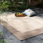 couristan recife checkered field indoor/outdoor area rug - natural/cocoa |  hayneedle KRWPZXO
