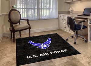 custom rug manufacturers military logo rugs DUFEIXS