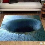 Funky rugs great conversation piece! donu0027t step in the hole. BXIUYPE