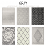 gray rugs. affordable area rugs - 5x7 less than $150 or 8x10 less YBLNJWX