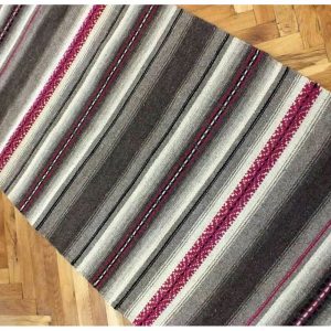hand woven rugs handwoven rug, handwoven wool rug with two handwoven pillows, handwoven  striped rug, XYWXIOE