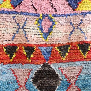 handmade rug moroccan boucherouite rug colourful rug multicolor WQESZCX