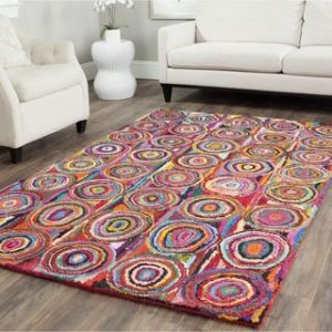 handmade rug safavieh handmade nantucket pink/ multi cotton rug (4u0027 x 6u0027) YOUZTUJ
