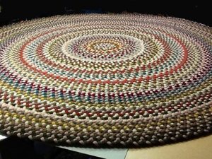 Handmade woven rugs handmade braided rugs by marge:an 11u0027 round braided rug.  CDNJQCH