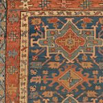 heriz rugs antique heriz, northwest persian, 3ft 6in x 3ft 11in, circa 1900 NOCVABL