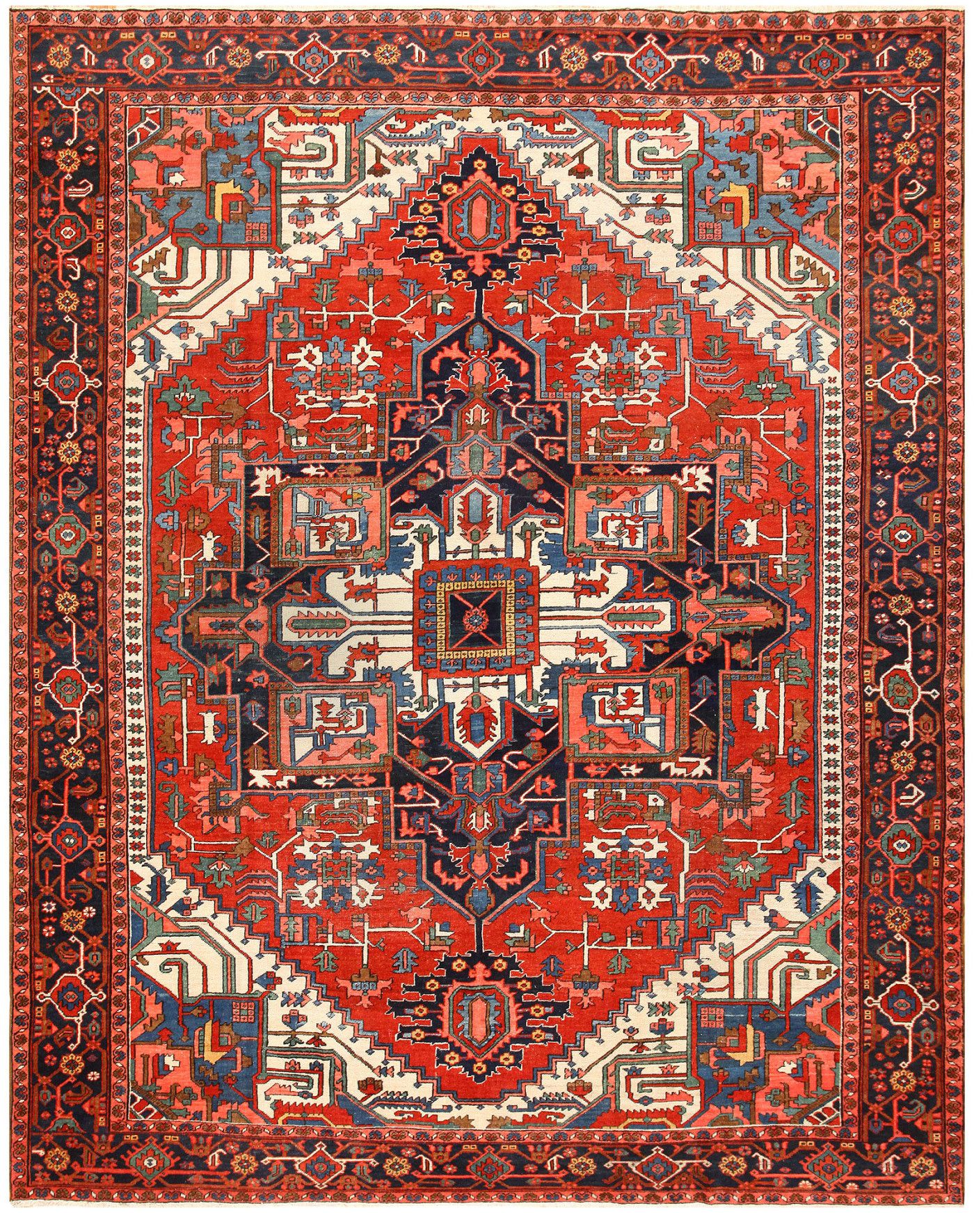 heriz rugs antique persian heriz rug 48468 detail/large view OPGUQTI