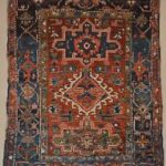 heriz rugs small antique persian heriz karaja rug - 3x4 PYSRUGZ