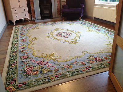 huge rug beautiful huge shabby chic 9u0027 x 12u0027 french wool rug vintage antique floral BEBPPFG