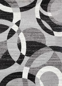 incredible modern rug intended for priya 095 grey black rugtastic decor 8 XAVKFSU