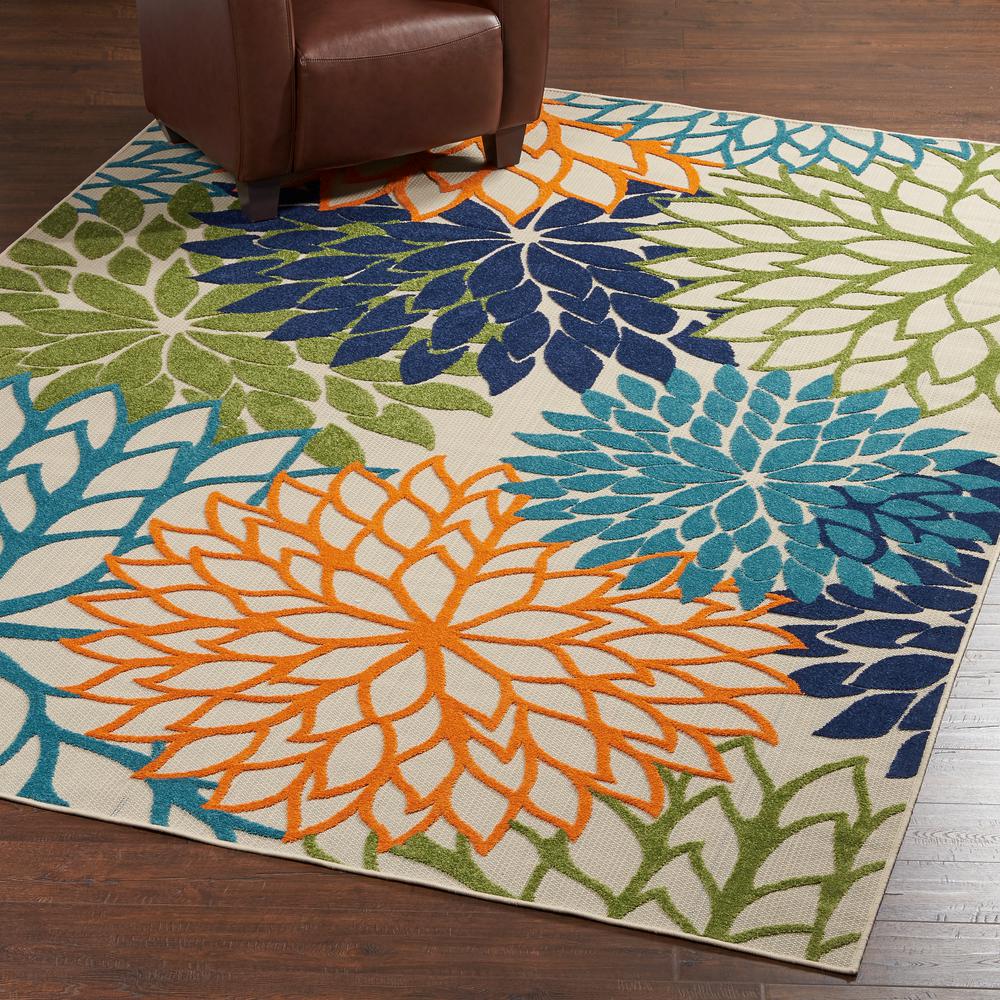 indoor outdoor area rugs nourison aloha multicolor 8 ft. x 11 ft. indoor/outdoor area rug ACMFMOS