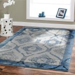 indoor rugs amazon.com: premium 8x11 rug blue modern rugs for living room blues cream IYEDMFU