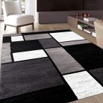 indoor rugs amazon.com: rug decor contemporary modern boxes area rug, 5u0027 3 PXFLCAT