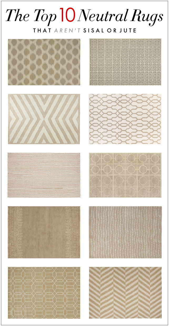 kelly market: the top ten neutral rugs that arenu0027t sisal or jute CLMSHDV