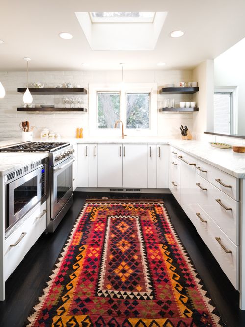 Kitchen area rugs can improve the look of your kitchen
