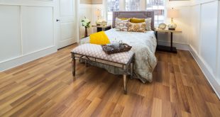 laminate flooring colors styles classic pecan laminate in bedroom ... CENUSWL