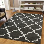Large floor rugs amazon.com: large 8x11 morrocan trellis area rug gray contemporary rugs  8x10 for XLSCSBV