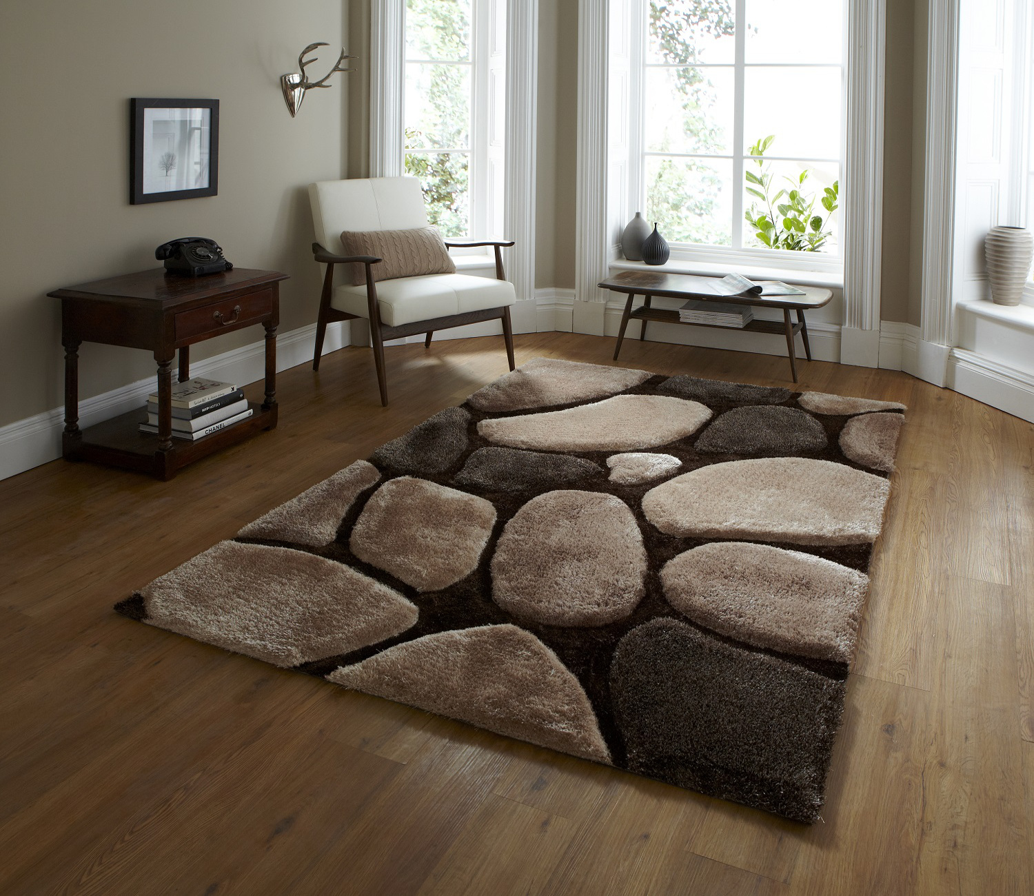 Large floor rugs hand tufted super soft pebble effect rug le house gy pile AUZIIHY