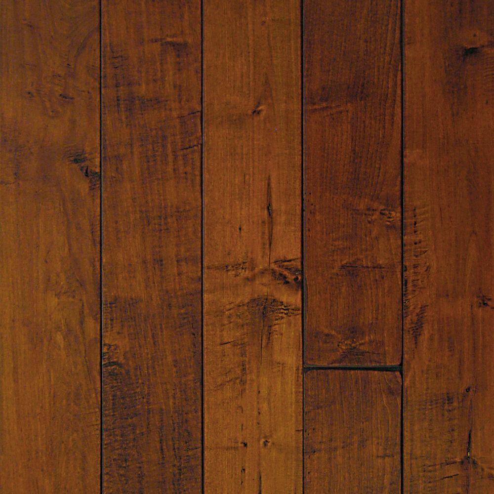 maple wood flooring millstead hand scraped maple spice 3/4 in. thick x 3-1/ EWUYOVG