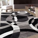 modern black area rug amazing contemporary modern circles gray area rug abstract 7 10 x 10 2 EJYWEDD