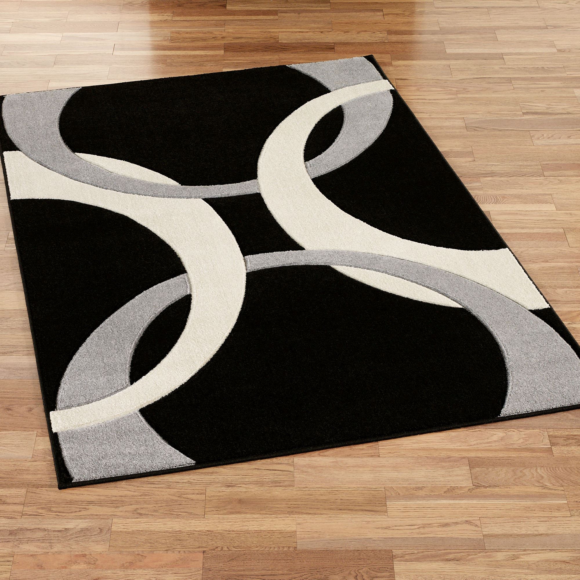 modern black area rug corfu contemporary rectangle rug black HDASYCB
