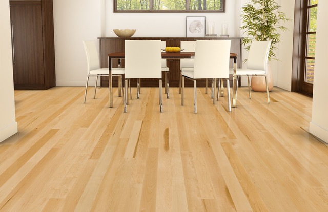 natural exclusive hard maple hardwood flooring from lauzon  contemporary-dining-room MWHJKPL
