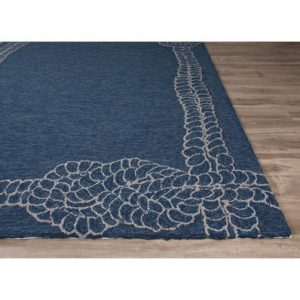 nautical rugs nautical rope bordered indoor-outdoor rug QLZWEBP