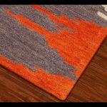 orange rugs orange area rug | orange area rug with white swirls - youtube HINTIWU