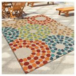 orian rugs polka circles promise indoor/outdoor area rug : target SGEXSTI