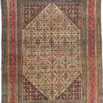 oriental carpets a qashqai rug. south persia, circa 1890. 8ft 1 in x 6ft 3 SOZATND