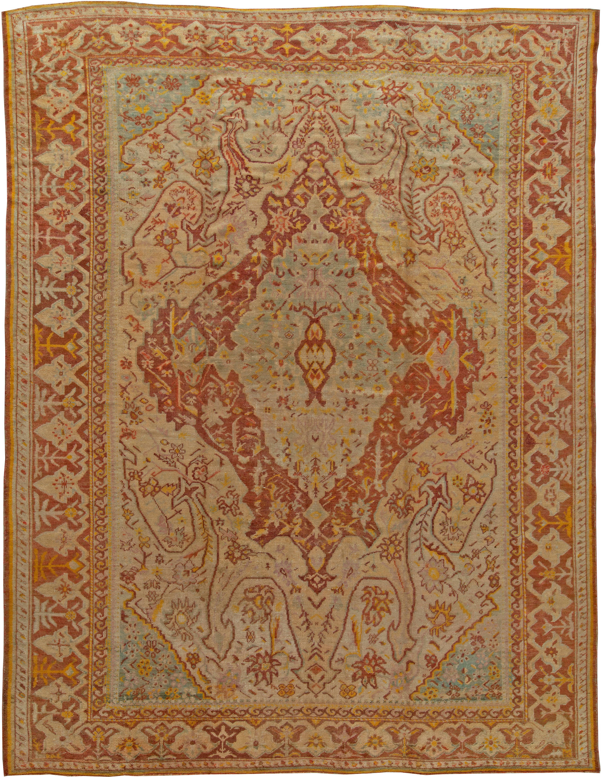 oushak rugs antique turkish oushak rug ... FYMUVPD