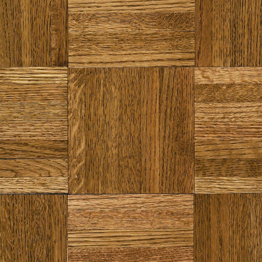 parquet wood flooring bruce natural oak parquet spice brown 5/16 in. thick x 12 in. IGQHRPA