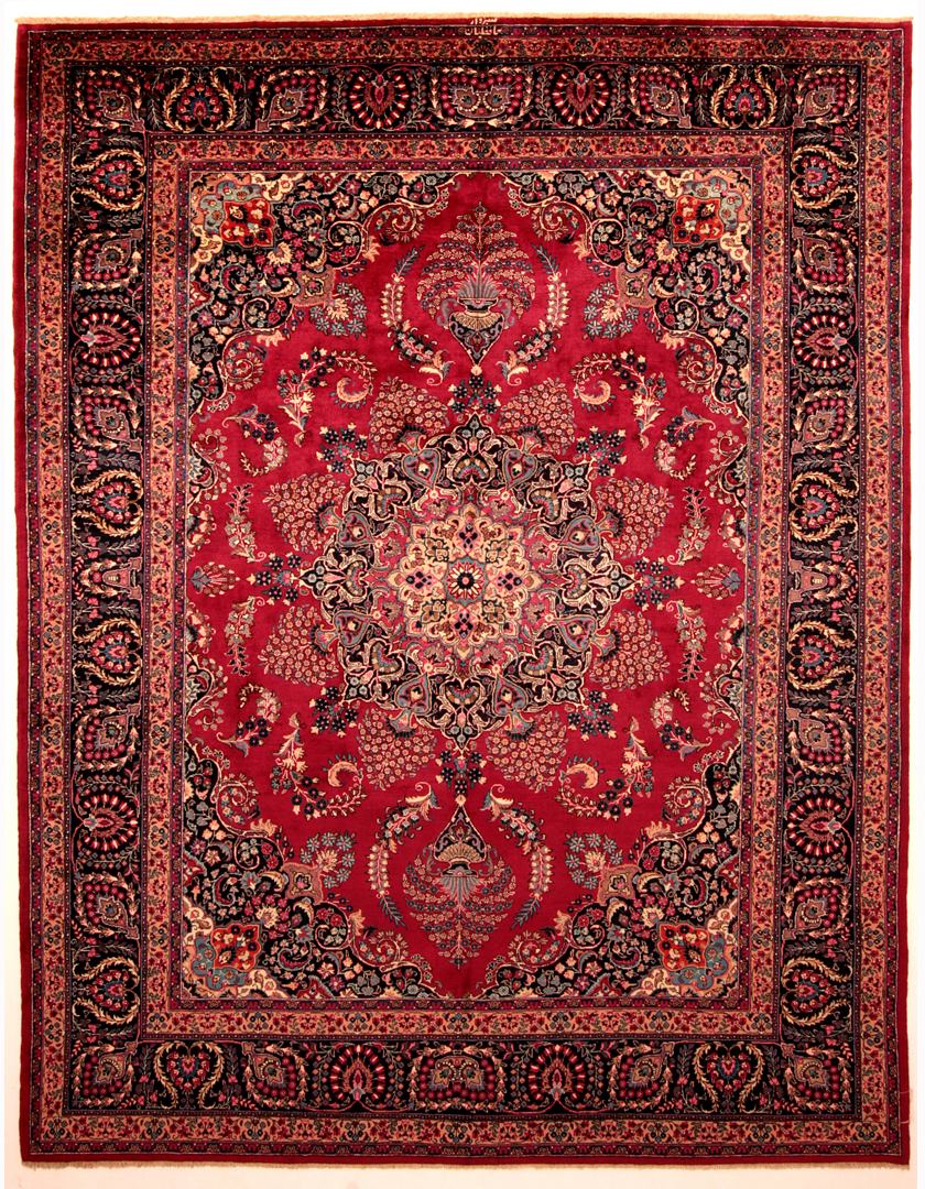 persian carpets and rugs cherry red and navy blue mashad persian rug QZTOYZB