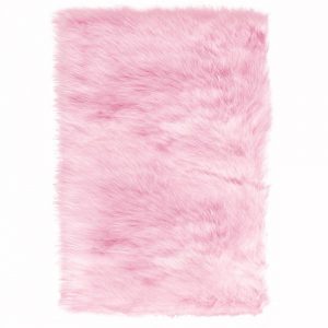 pink area rugs home decorators collection faux sheepskin pink 3 ft. x 5 ft. area rug VNSELYJ