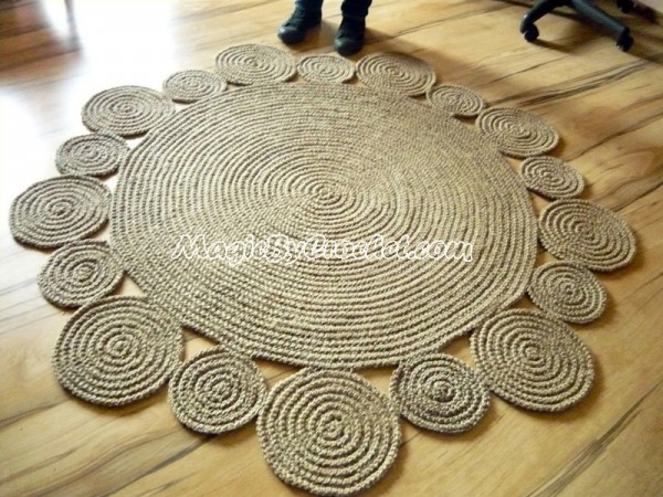 playful rug, area rug, braided rug, jute rug, handmade rug, 5 CBILUMD