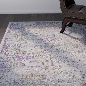 Purple area rug cassian taupe/bright purple area rug ESPYVZN