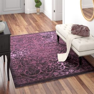 Purple area rug landen purple area rug ELPSNUT