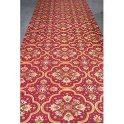 rajdhani red printed designer carpet, size: customised ZZLHXPY