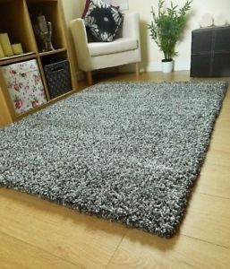 Rug carpet image is loading super-soft-cheap-rugs-grey-thick-plain-shaggy- SDPCHZX
